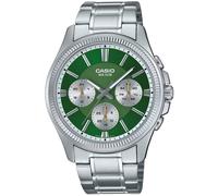 CASIO Montre Homme Multifonction Acier/Vert MTP-1375PD-3AVEF