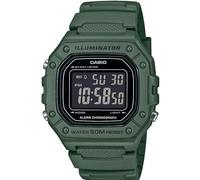 Casio Homme Numérique Quartz Montre avec Bracelet en Résine W-218H-3BVCF