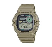 Casio Montre Homme - Quartz Numérique - Bracelet Résine - WS-1700H-5AVCF, Beige