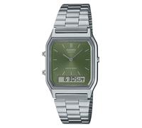 Casio Montre Hybride Vintage (29,8 Mm) Avec Cadran Vert Et AQ-230A-3AMQYES