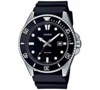 Casio Montre Plongée MDV-107-1A1VEF Noir et acier Étanchéité 20 bars Verre minéral Quartz Homme