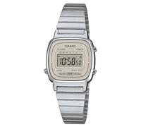 CASIO Montre Mini Femme Vintage Numérique Argentée/Beige Clair LA670WEA-8AEF