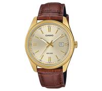Casio Montre Homme MTP-1302PGL-9AVEF Dorée acier inoxydable bracelet cuir marron Quartz