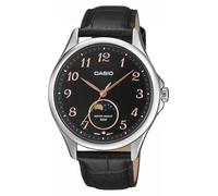 Casio Montre MTP-M110L-1AV Timeless Collection Phases Lunaires Acier Cuir