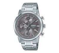 Casio Montre Homme MTP-E510D-8AVDF Quartz Analogique-Numérique Acier inoxydable Argenté 42mm