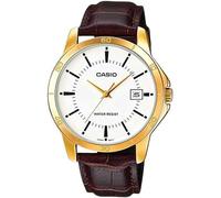 CASIO MTP-V004GL-7A MONTRE HOMME OR VINTAGE WHITE GOLD ORIGINAL SURDIMENSIONNÃ©S