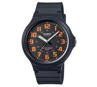 Casio Montre Multifonction Unisexe et Adulte à Quartz Japonais avec Bracelet en résine MW-240-4B, Orange, Bracelet