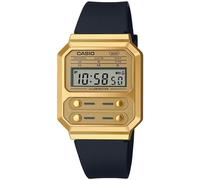 Casio Montre A100WEFG-9AEF Vintage Unisexe digitale Quartz Noir cadran or 40.70 mm