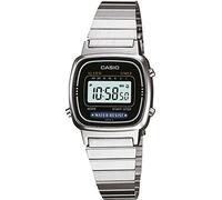 Casio Montre numérique pour femme avec bracelet en acier inoxydable LA670W