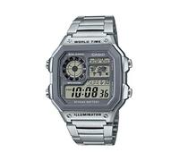 Casio Montre numérique pour Homme à Quartz avec Bracelet en Acier Inoxydable AE-1200WHD-7AVCF