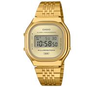 Casio Montre numérique vintage en acier inoxydable doré 39 x 36,8 mm - A140WEG-9ACF
