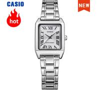 Casio montre pour femmes top marque de luxe ensemble 30 m étanche Quartz dames montre Tonneau forme inoxydable Ste reloj mujer LTP-V007D- LTP-V007D-4E