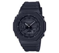 Casio Montre Quartz Homme 45.40mm avec Cadran Noir analogique/numérique et Bracelet en Plastic/Resin Strap Noir GA-2100-1A1ER