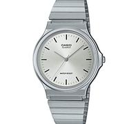 Casio Montre Quartz Mixte 32.00mm avec Cadran Argent Analogique et Bracelet Argent MQ-24D-7EEF