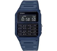 Casio Montre Quartz Mixte 34.40mm avec Cadran Noir Digital et Bracelet en Résine Bleu CA-53WF-2BEF
