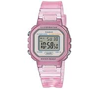 Casio Montre Quartz Unisexe 30.00mm avec Cadran Clear Digitale et Bracelet en Plastic/Resin Bracelet Rose LA-20WHS-4AEF