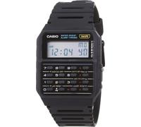 Casio Montre Quartz Unisexe 34.00mm avec Cadran LCD Digitale et Bracelet en Plastic/Resin Strap Noir CA-53W-1ER