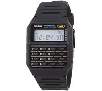 Casio Montre Quartz Unisexe 34.00mm avec Cadran LCD Digitale et Bracelet en Plastic/Resin Strap Noir CA-53W-1ER