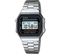 Casio Montre Quartz Unisexe 35.00mm avec Cadran LCD Digitale et Bracelet en Bracelet en Acier Argent A168WA-1YES