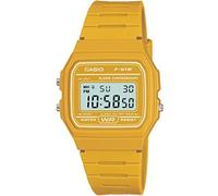 Casio Montre Quartz Unisexe 37.00mm avec Cadran LCD Digitale et Bracelet en Plastic/Resin Strap Jaune F-91WC-9AEF