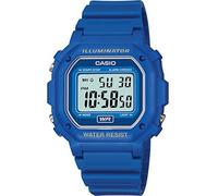 Casio Montre Quartz Unisexe 42.00mm avec Cadran LCD Digitale et Bracelet en Plastic/Resin Strap Bleu F-108WH-2AEF