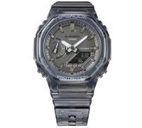 Casio Montre Quartz Unisexe 42.80mm avec Cadran Gris analogique et Bracelet en Plastic/Resin Bracelet Gris GMA-S2100SK-1AER