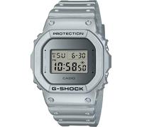 Casio Montre Quartz Unisexe 49.00mm avec Cadran Argent Digitale et Bracelet en Plastic/Resin Strap Argent DW-5600FF-8ER