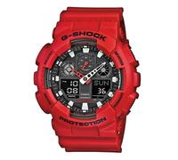 Casio Montre Rouge Analogique - Digital Hommes G-Shock Ga-100b-4aer Rouge