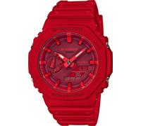 Casio Montre Rouge Analogique - Digital Hommes G-shock GA-2100-4AER