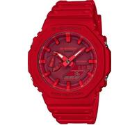 Casio Montre Rouge Analogique - Digital Hommes G-Shock Ga-2100-4aer Rouge
