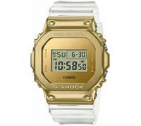Casio Montre Quartz Homme 50.00mm avec Cadran Or Digitale et Bracelet en Plastic/Resin Strap Blanc GM-5600SG-9ER