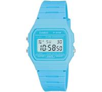 Casio Montre unisexe F-91WC-2ADF bleu clair avec alarme et lumière, Bracelet