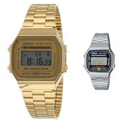 Casio Montres Bracelet A168WG-9EF & Mixte Adulte Digital Quartz Montre avec Bracelet en Acier Inoxydable A168WA-1YES