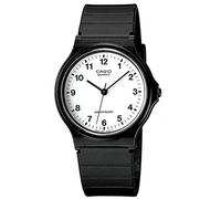 Casio MQ-24-7BLLEG Montre analogique pour Homme à Quartz avec Bracelet en Plastique, Noire, Bande