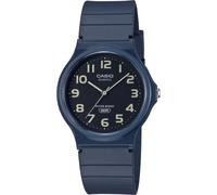 Casio MQ-24UC-2BDF Montre analogique classique d contract e avec cadran noir et bracelet en r sine, Bleu, Sangle
