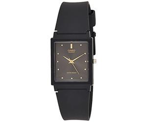 Casio MQ38-1A - Montre à Quartz analogique en résine Noire pour Homme avec Cadran Noir, Montre à Quartz Noir