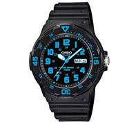 CASIO MRW-200H-2 Montre analogique à Quartz pour Homme avec Bracelet en résine, Noir, Bracelet