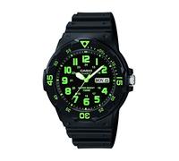 Casio - MRW-200H-3B - Casual - Montre Homme - Quartz Analogique - Cadran Noir - Bracelet Résine Noir