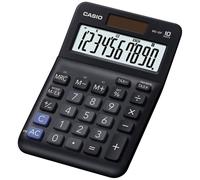 Casio MS-10F Calculatrice de bureau noir Ecran: 10 à pile(s), solaire (l x H x P) 101 x 148.5 x 27.6 mm