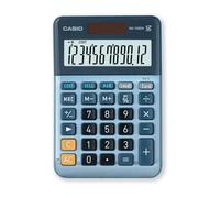 Casio Calculatrice de bureau MS120EM – Alimentée par batterie solaire – Bleu