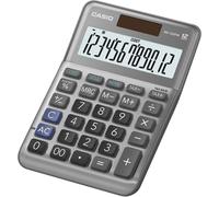Casio – Calculatrice de bureau MS-120FM – 12 chiffres, façade métal, alimentation pile et solaire