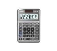 Casio – Calculatrice de bureau MS-120FM – 12 chiffres, façade métal, alimentation pile et solaire