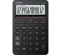CASIO MS-200DQ Calculatrice de Bureau compacte avec façade en Aluminium, Noire