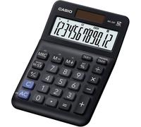 Casio MS-20F Calculatrice de bureau noir Ecran: 12 à pile(s), solaire (l x H x P) 101 x 148.5 x 27.6 mm