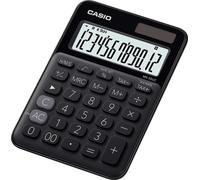 Casio® MS-20UC-BK Calculatrice de bureau MS-20 - solaire/pile, 12 chiffres, écran LCD, noir