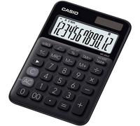 Casio MS-20UC-BK Calculatrice de bureau noir Ecran: 12 solaire, à pile(s) (l x H x P) 105 x 23 x 149.5 mm