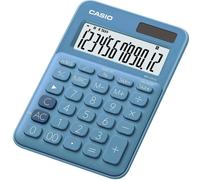 Casio MS-20UC-BU Calculatrice de bureau bleu Ecran: 12 solaire, à pile(s) (l x H x P) 105 x 23 x 149.5 mm