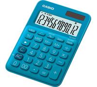 Casio® MS-20UC-BU Tischrechner MS-20 - Solar-/Batteriebetrieb, 12stellig, LC-Display, blau