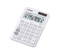 Casio MS-20UC - Calculatrice de bureau - 12 chiffres - panneau solaire, pile - blanc