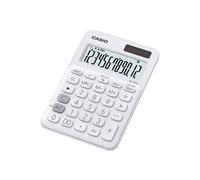 Casio MS-20UC - Calculatrice de bureau - 12 chiffres - panneau solaire, pile - blanc
